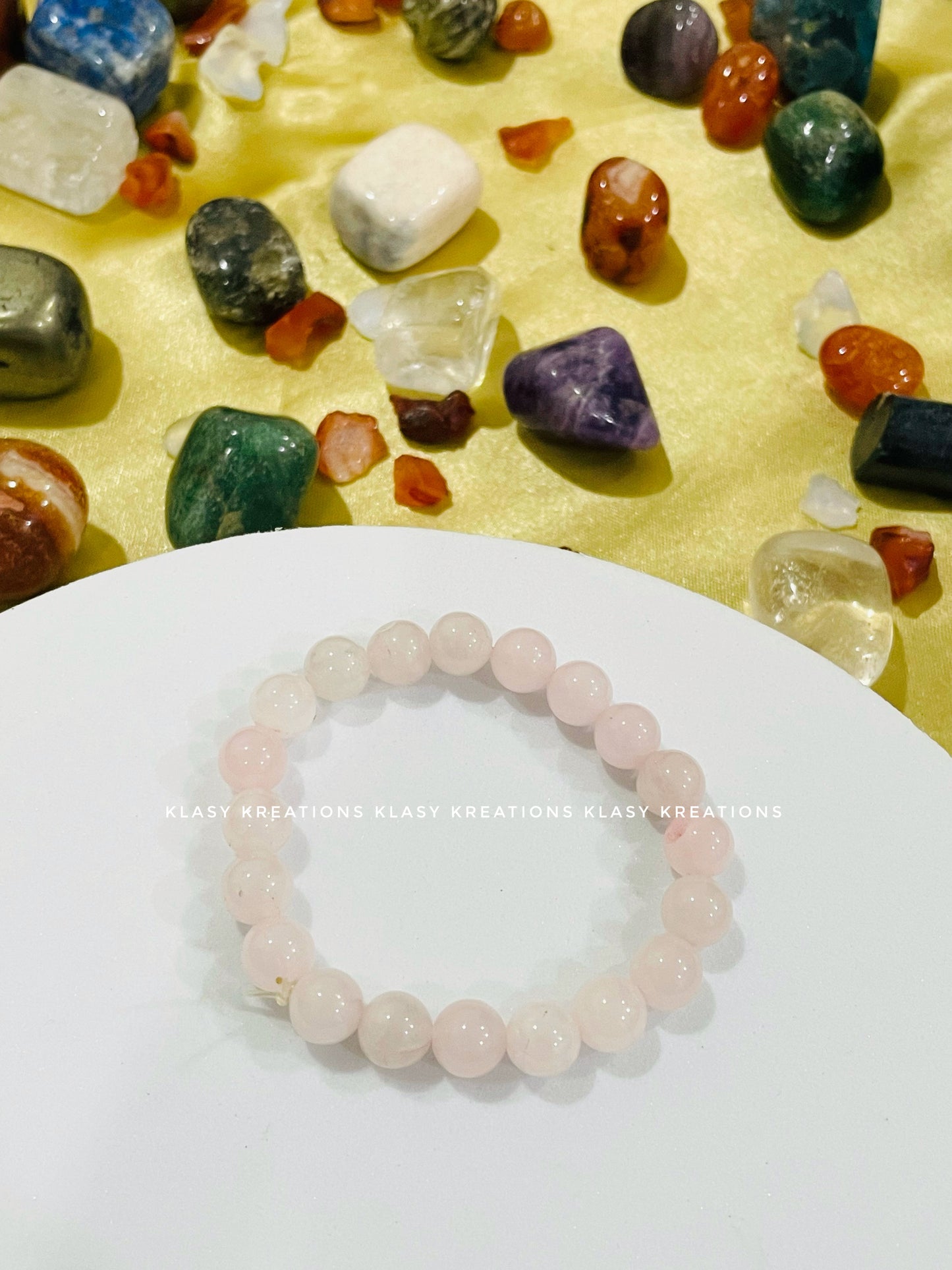 Rose Quartz Bracelet - Love, Emotional Healing, Self Worth