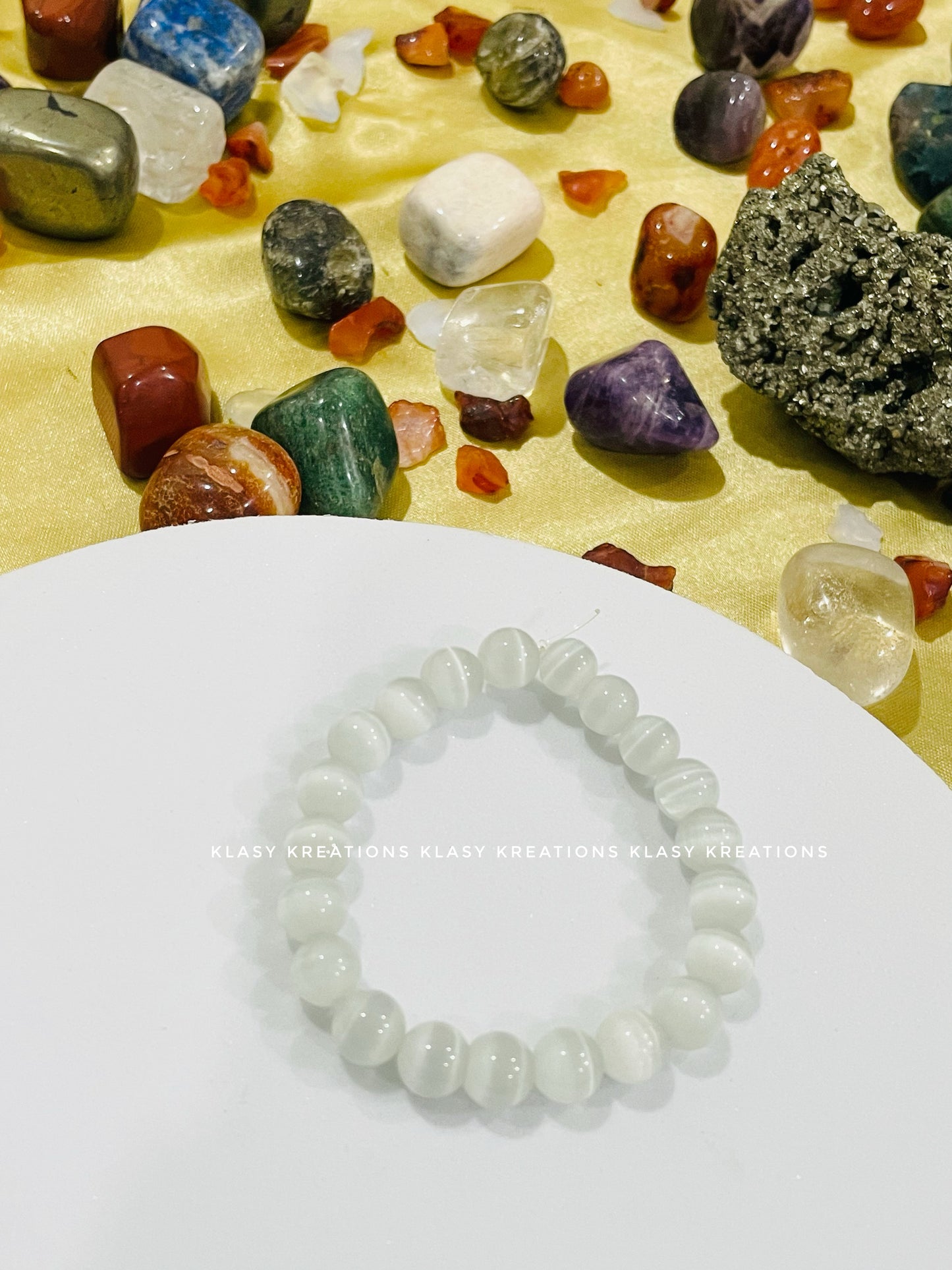 Selenite Bracelet - Aura Cleansing, Peace, Higher Connection