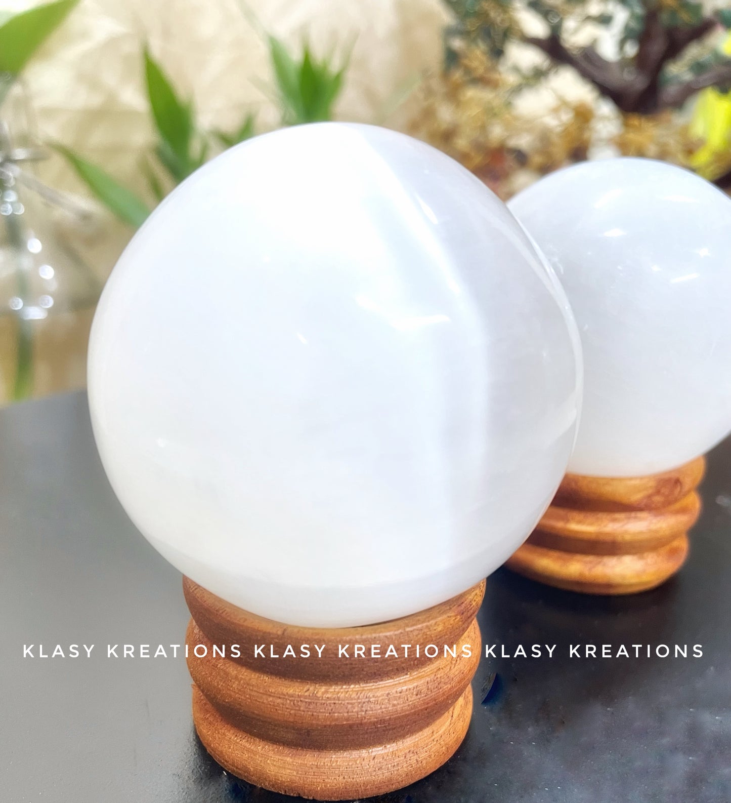 Selenite Sphere (300g - 350g) - Aura Cleansing | Divine Light | Higher Connection