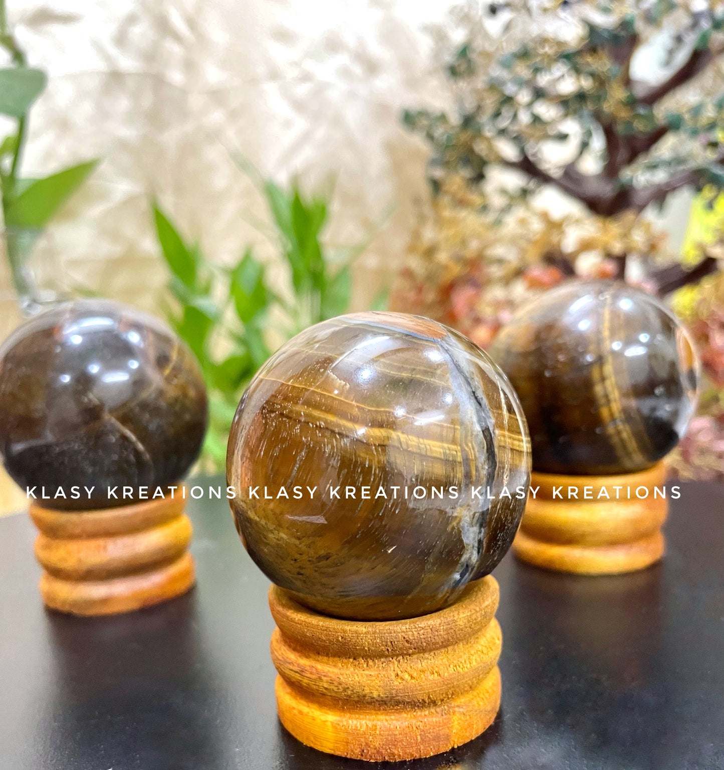 Tiger Eye Sphere (200g - 300g) - Luck | Focus | Manifestation