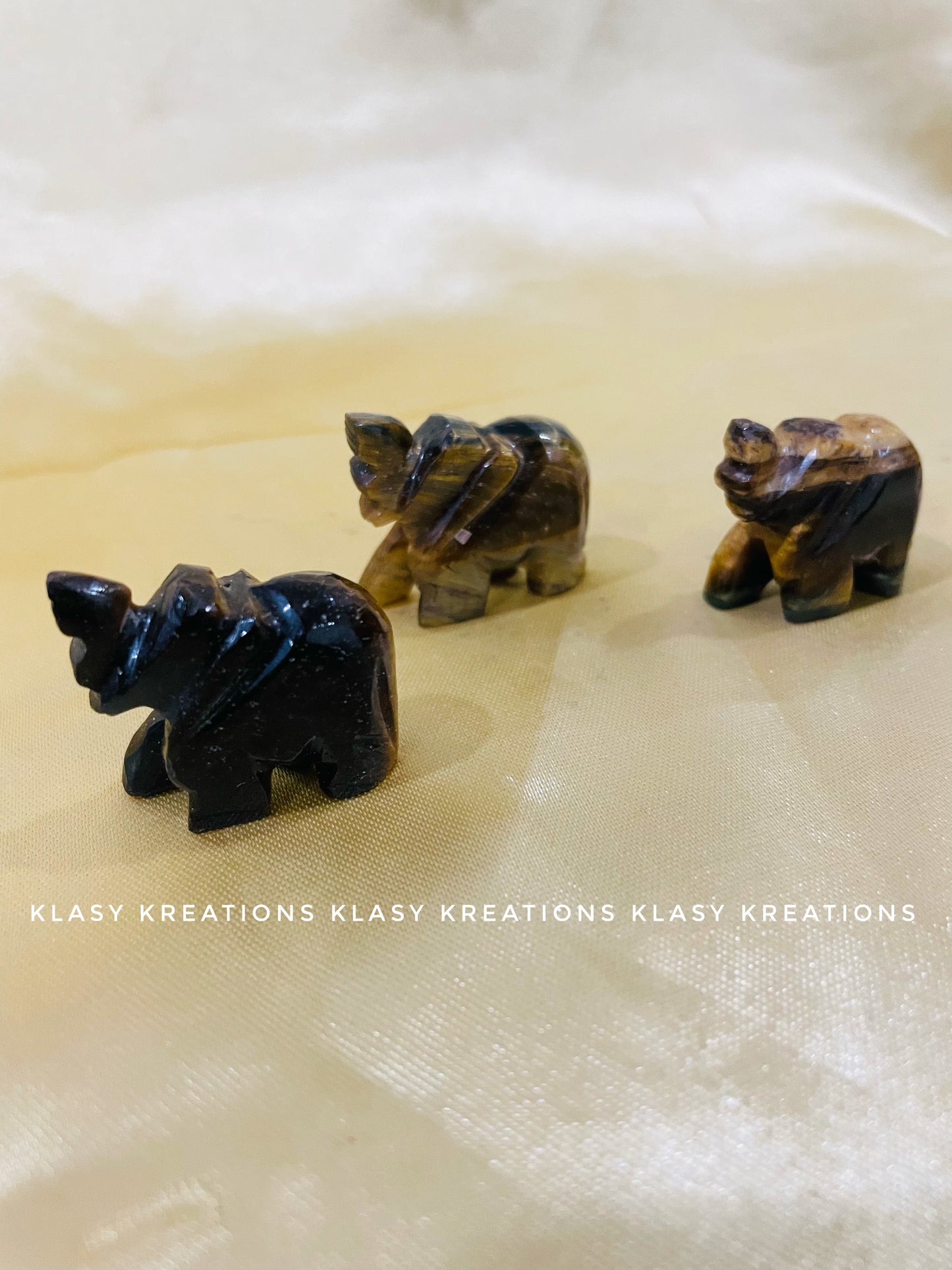 Tiger Eye Elephant - Confidence | Protection | Focus