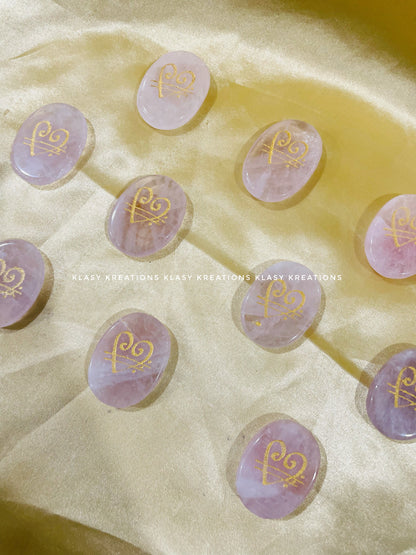 Love Rose Quartz Zibu Coin