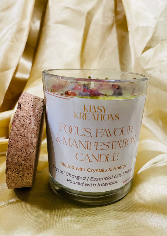 Focus, Favour & Manifestation Candle Jar