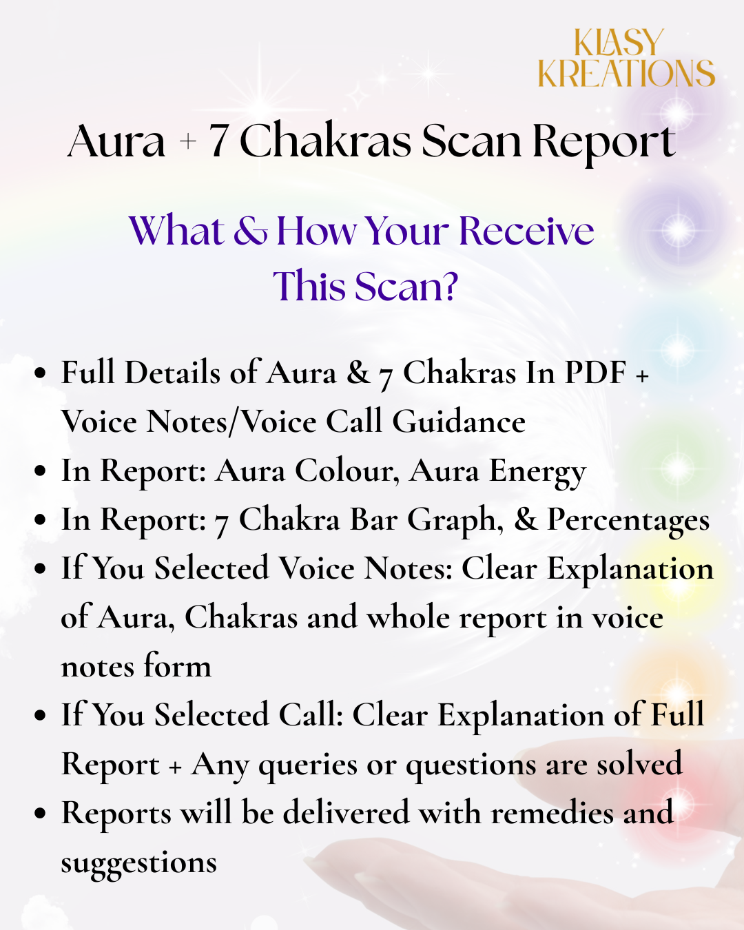 Aura + 7 Chakras Energy Scan Report