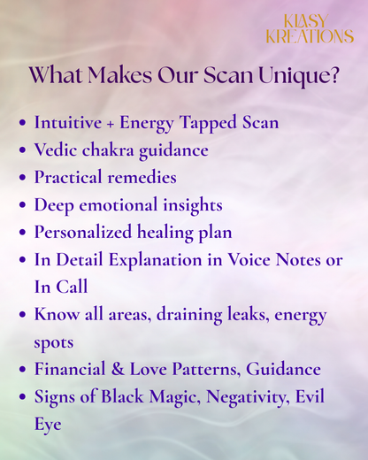 Aura + 7 Chakras Energy Scan Report