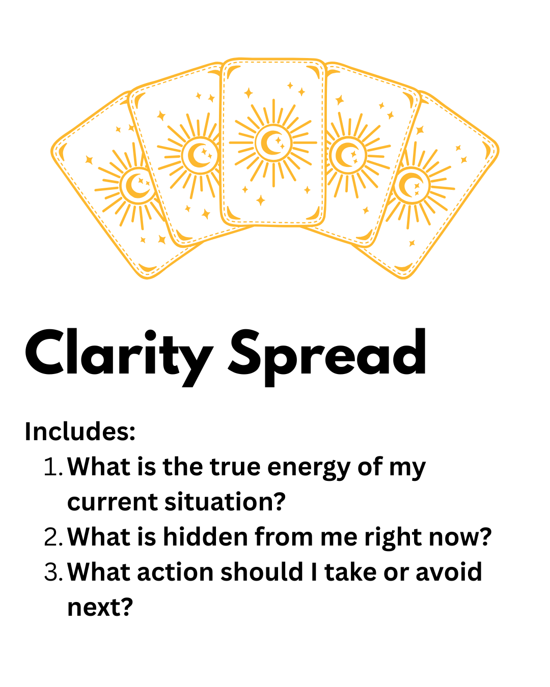 Clarity Tarot Reading Voice Notes Spread