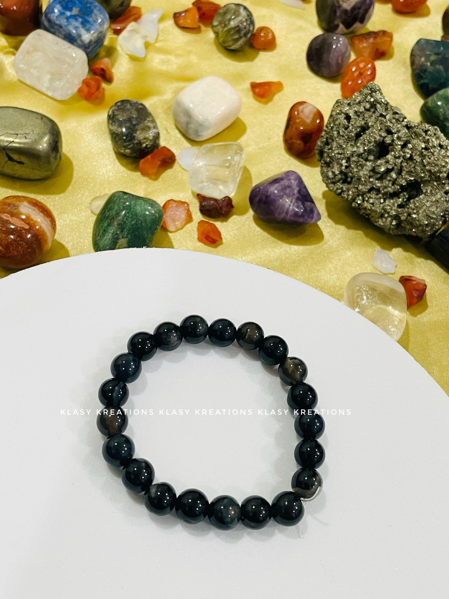 Black Onyx Bracelet - Protection, Grounding, Energy Field