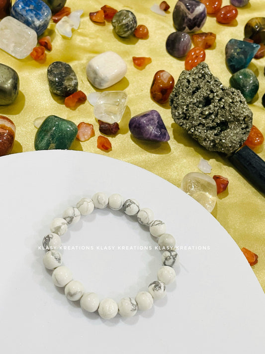 Howlite Bracelet - Calm, Sleep, Anxiety Relief