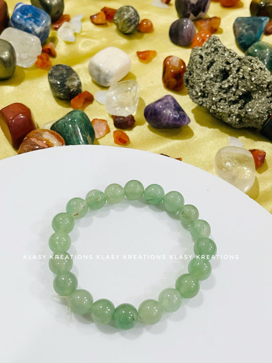 Green Aventurine Bracelet - Luck, Heart Healing, Prosperity
