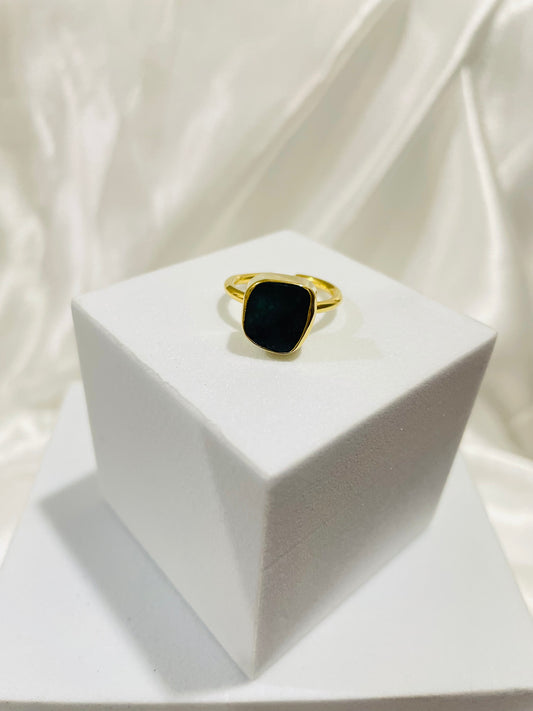 Sapphire Royal Wisdom Ring in 18K Gold Plated for Intelligence, Intuition & Divine Protection