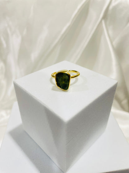 Peridot Prosperity Radiance Ring in 18K Gold Plated for Abundance, Confidence & New Beginnings