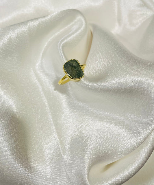 Peridot Prosperity Radiance Ring in 18K Gold Plated for Abundance, Confidence & New Beginnings