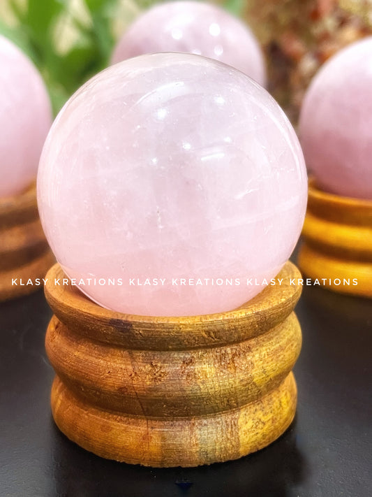 Rose Quartz Sphere (160g - 250g) - Love | Emotional Healing | Compassion