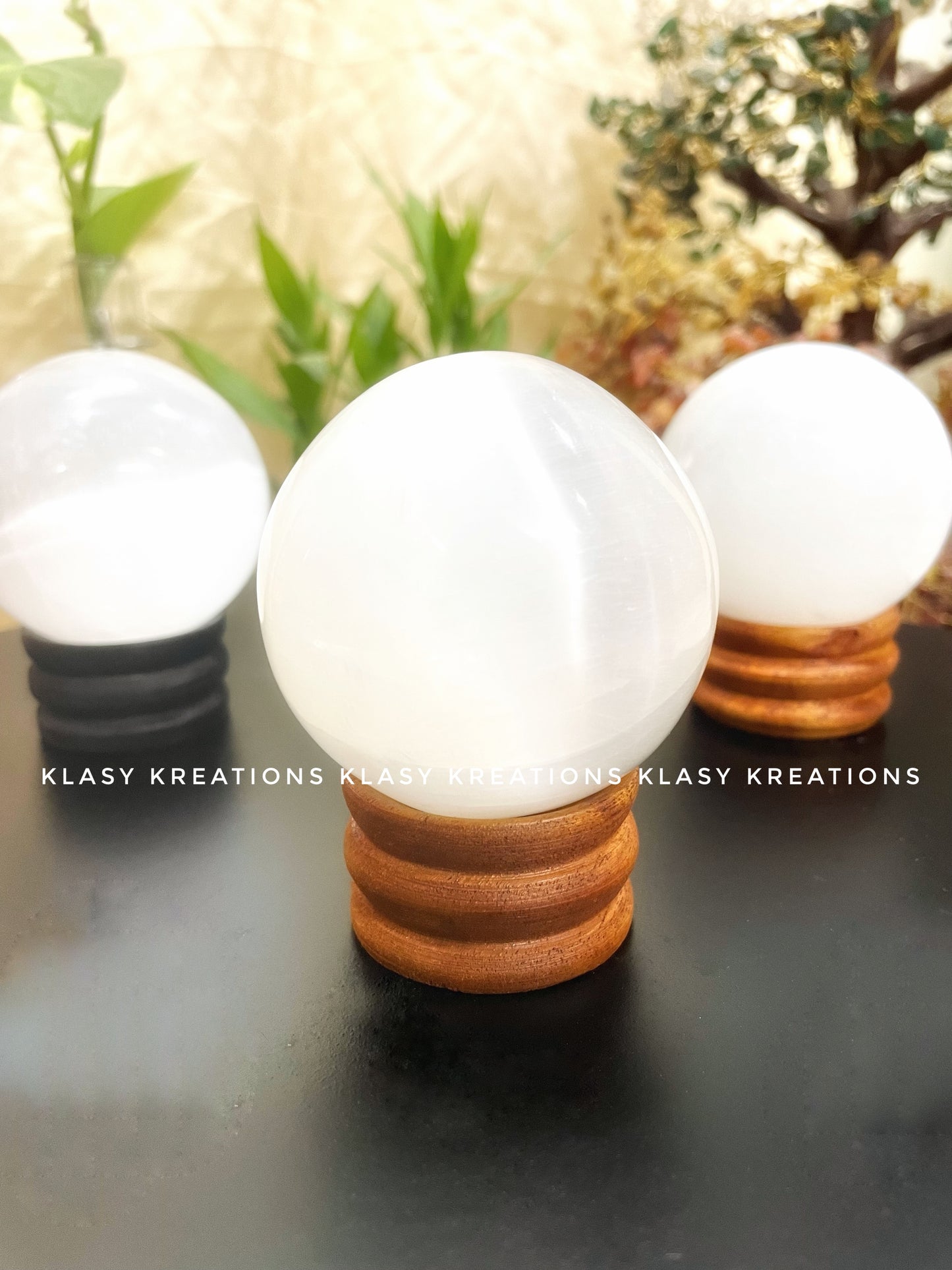 Selenite Sphere (300g - 350g) - Aura Cleansing | Divine Light | Higher Connection