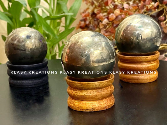 Pyrite Sphere (170g - 250g) - Wealth Magnet | Protection | Confidence