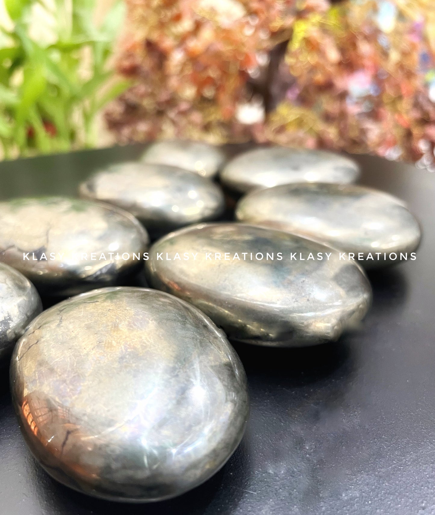 Pyrite Palm Stone - Wealth | Confidence | Protection