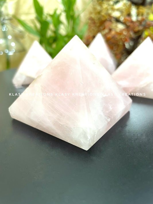 Rose Quartz Pyramid - Love | Harmony | Emotional Healing