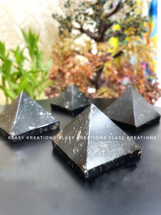 Black Tourmaline Pyramid  - Protection | EMF Shield | Grounding