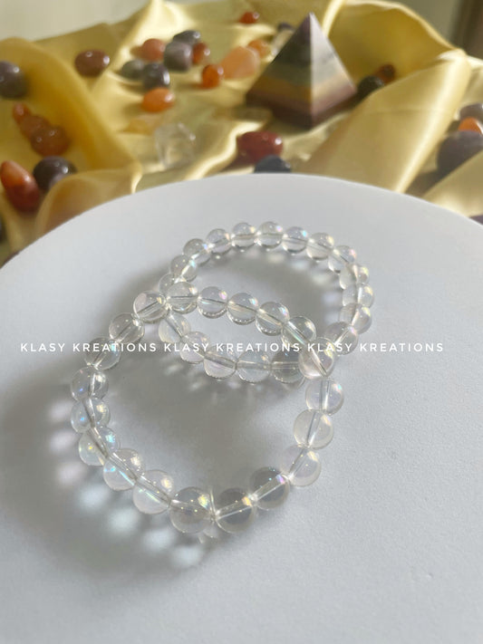 Angel Aura Quartz Bracelet - Divine Connection, Happiness