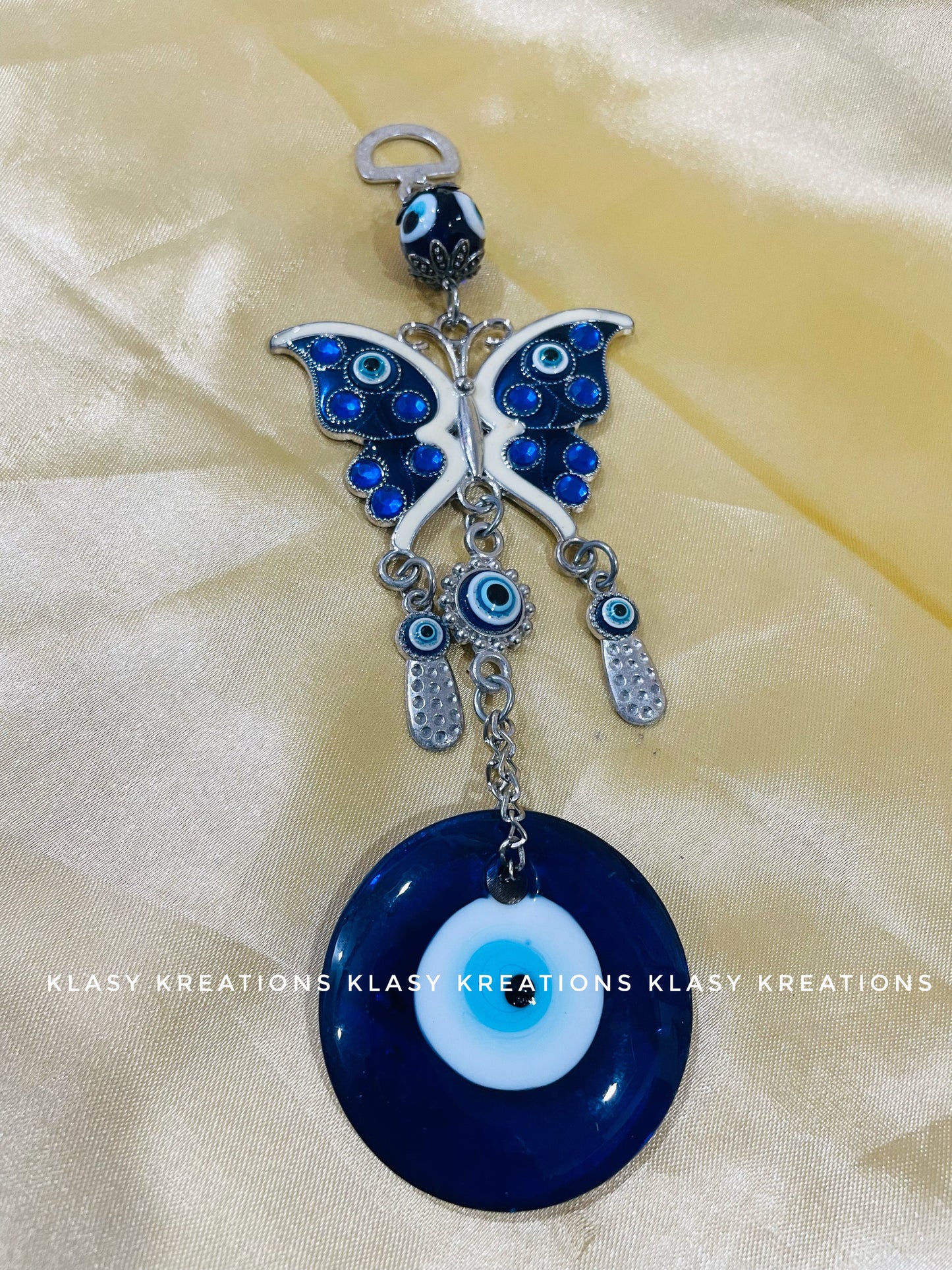 Butterfly Evil Eye Hanger  - Transformation, Beauty , Protection