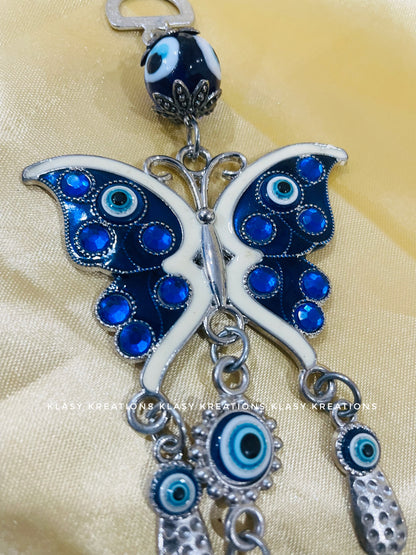 Butterfly Evil Eye Hanger  - Transformation, Beauty , Protection
