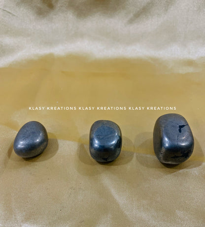 Golden Pyrite Tumble - Wealth | Willpower | Protection - 1Pc