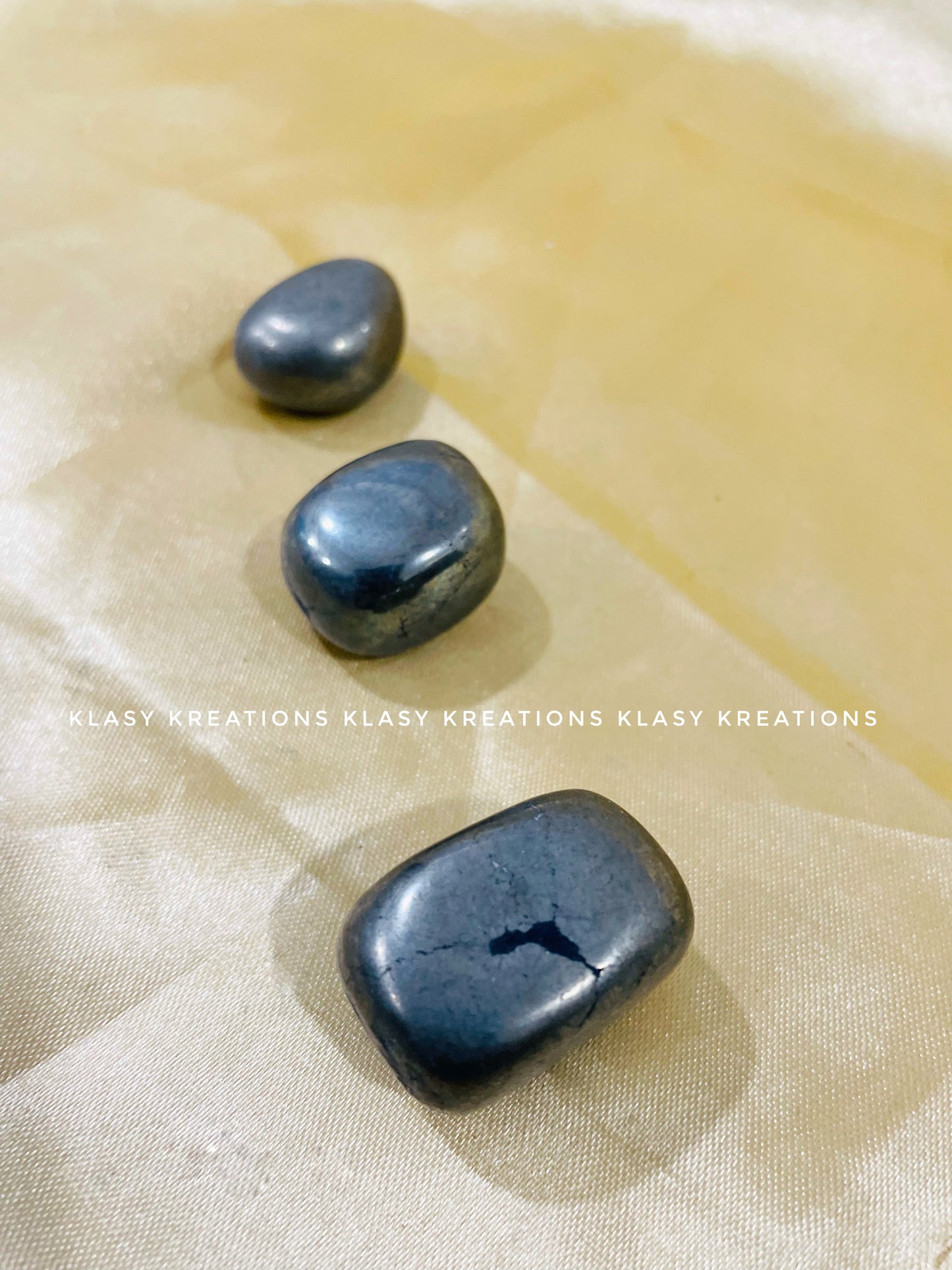 Golden Pyrite Tumble - Wealth | Willpower | Protection - 1Pc