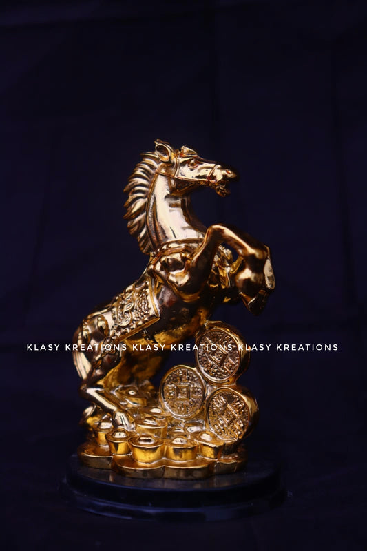 Horse with Coins & Ingots - Victory | Wealth Luck | Speed in Success