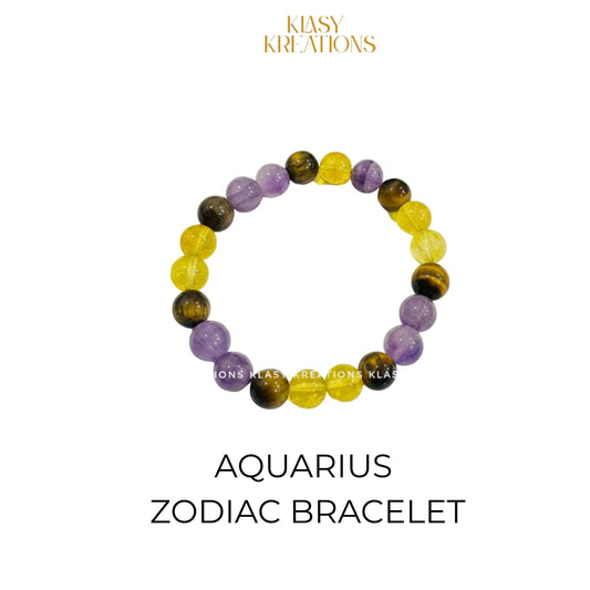 Aquarius Zodiac Bracelet -  Vision | Innovation | Psychic Insight
