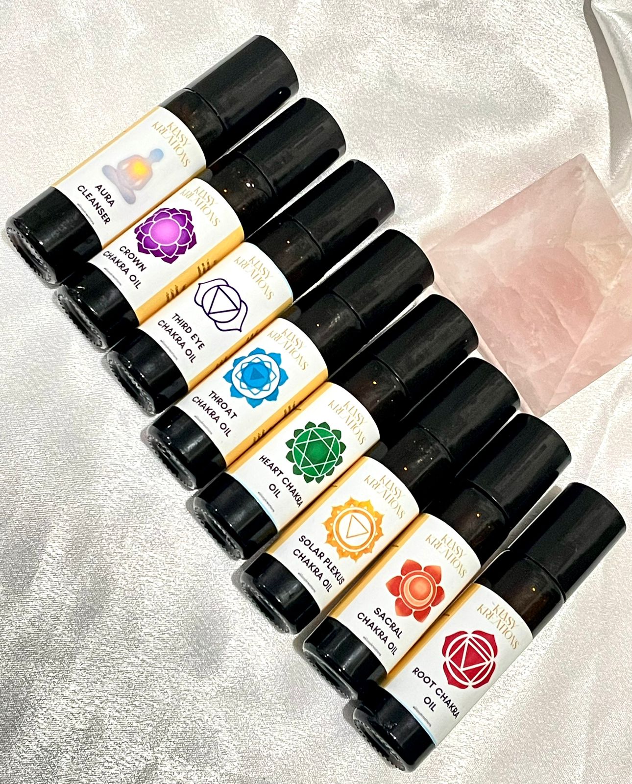 Aura Cleanser + 7 Chakra Oils Ritual Set
