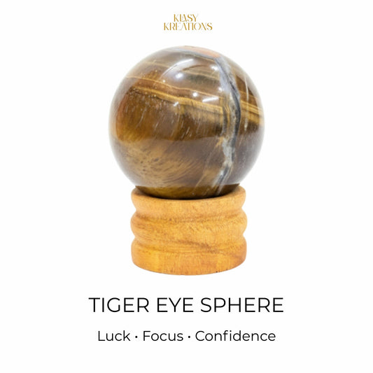 Tiger Eye Sphere (200g - 300g) - Luck | Focus | Manifestation