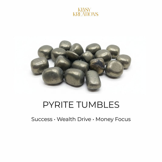 Golden Pyrite Tumble - Wealth | Willpower | Protection - 1Pc
