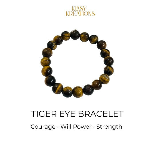 Tiger Eye Bracelet - Courage , Will Power, Strength