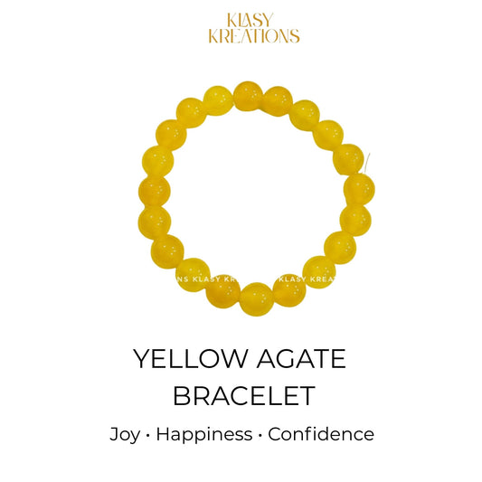 Yellow Agate Bracelet - Confidence, Clarity, Joy