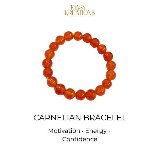 Carnelian Bracelet - Motivation, Energy, Confidence