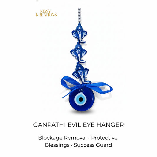 Ganapathi Evil Eye Hanger - Obstacle Removal • Wisdom • Protection