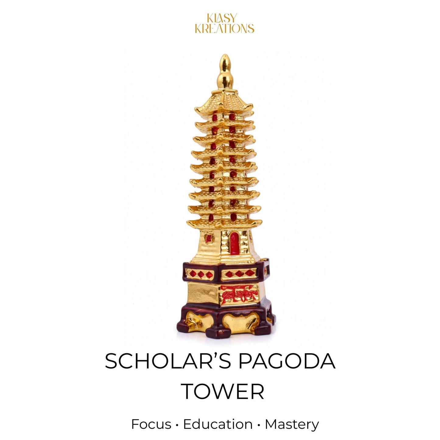 Feng Shui Education Tower (Pagoda Tower) - Wisdom | Focus | Career Growth
