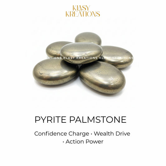 Pyrite Palm Stone - Wealth | Confidence | Protection