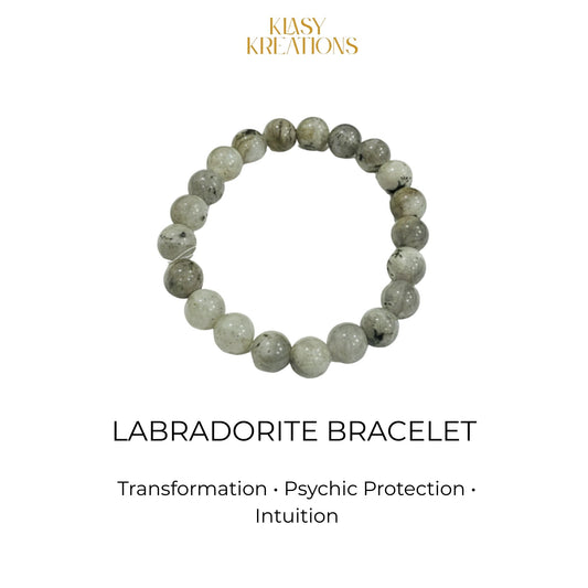 Labradorite Bracelet - Intuition , Transformation, Psychic Protection