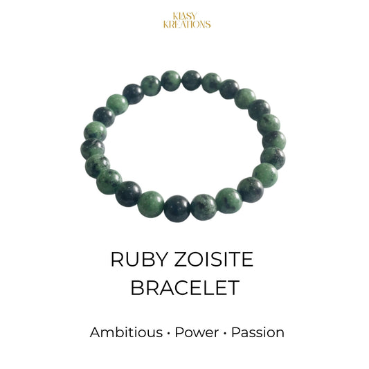 Ruby Zoisite Bracelet - Ambition, Personal Drive, Passion