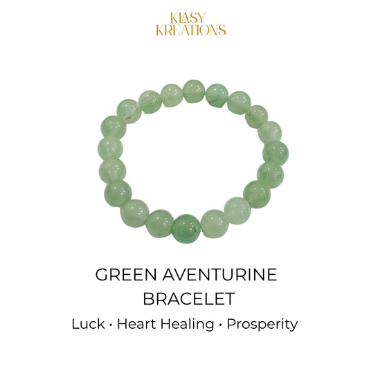 Green Aventurine Bracelet - Luck, Heart Healing, Prosperity