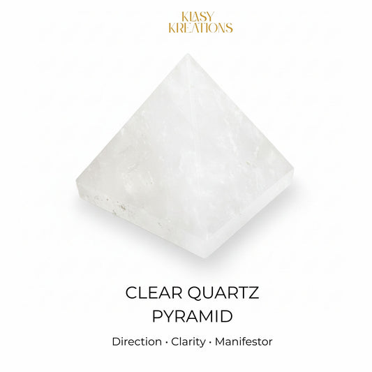 Clear Quartz Pyramid - Amplification | Clarity | Energy Alignment