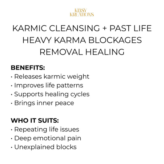 Karmic Cleanse + Past Life Karma & Blocks Removal Healing