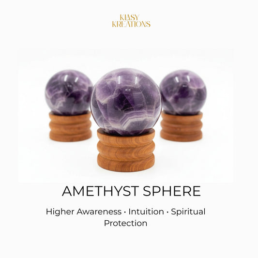 Amethyst Sphere (180g - 250g) - Spiritual Awakening | Peace | Intuition