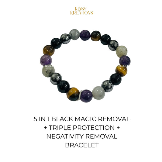 5 In 1 Black Magic Removal + Protection + Negativity Removal Bracelet