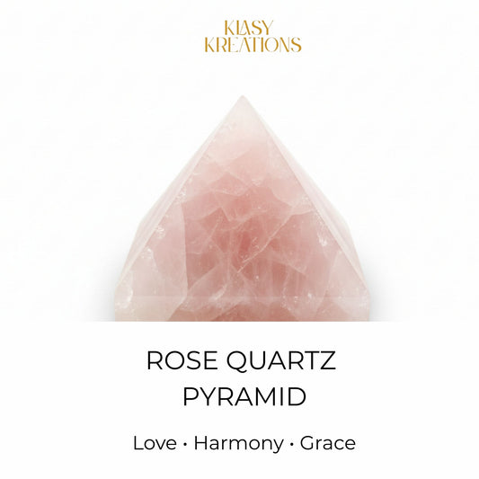 Rose Quartz Pyramid - Love | Harmony | Emotional Healing