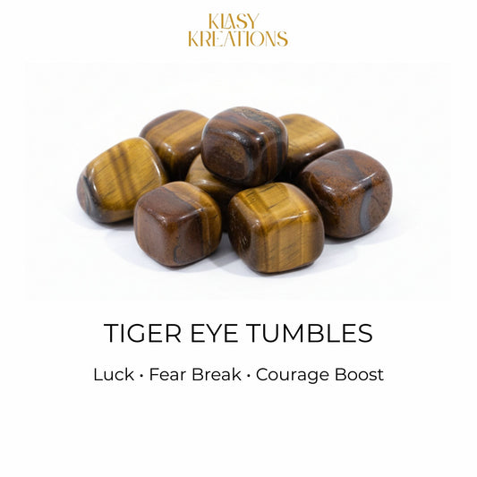 Tiger Eye Tumble - Courage | Focus | Career Growth - 1Pc