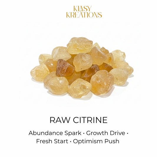 Raw Citrine Stone (10- 15g) - Abundance | Confidence | Positive Energy