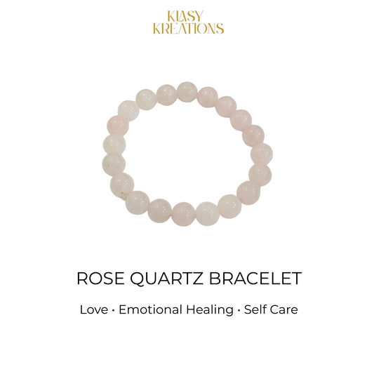 Rose Quartz Bracelet - Love, Emotional Healing, Self Worth