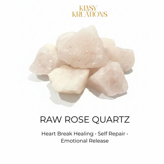Raw Rose Quartz Stone - Love | Self-Healing | Emotional Release
